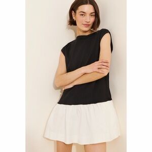 NWT Free People Enya Bubble Hem Mini Dress - Size Medium